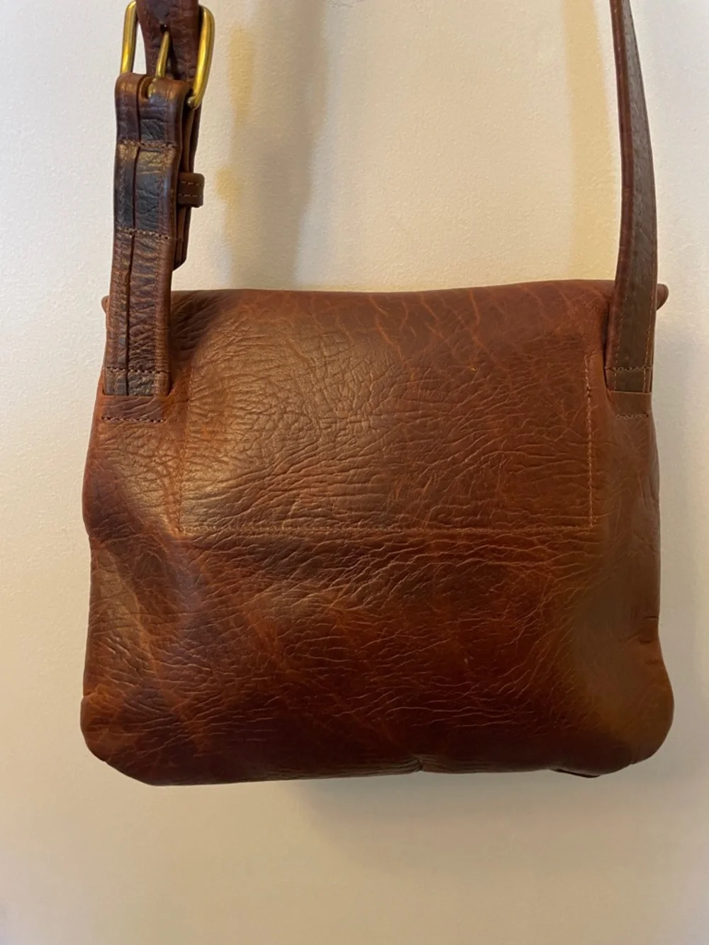 Buffalo Billfold Co. Brown Leather Crossbody Shoulder or Messenger Bag